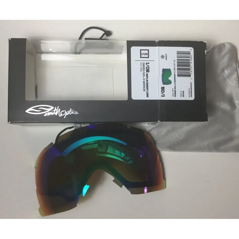 NEW Smith Optics I/OR Replacement Lens Green Sol-X‎ Mirror VLT 15% New - Picture 4 of 9